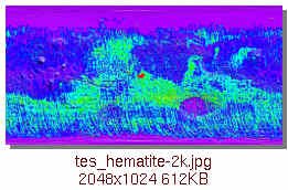 [hematite surface map]